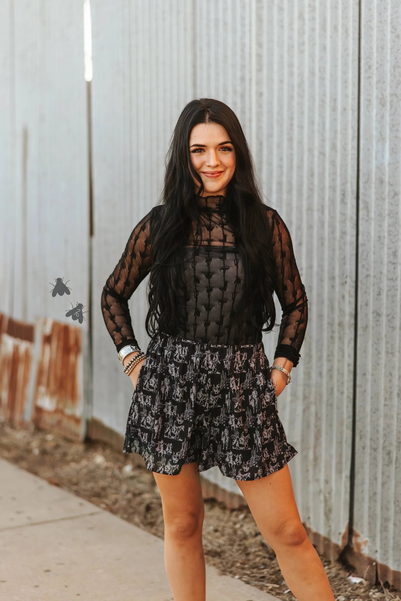 Sheer Top with Cami
