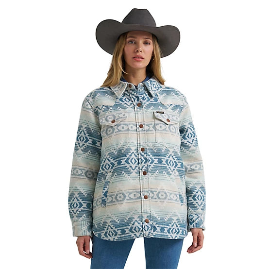 Lined Jacquard Shirt Jacket