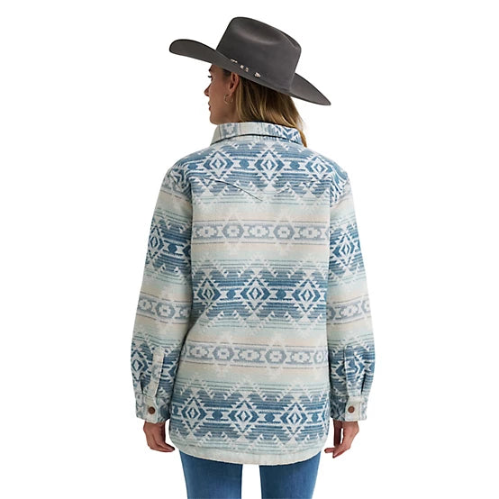 Lined Jacquard Shirt Jacket