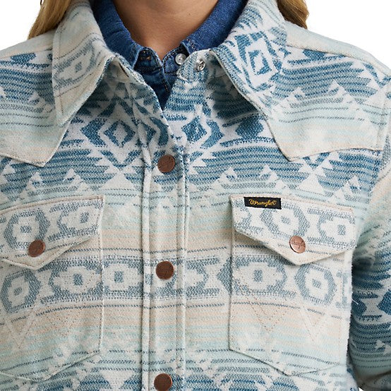 Lined Jacquard Shirt Jacket