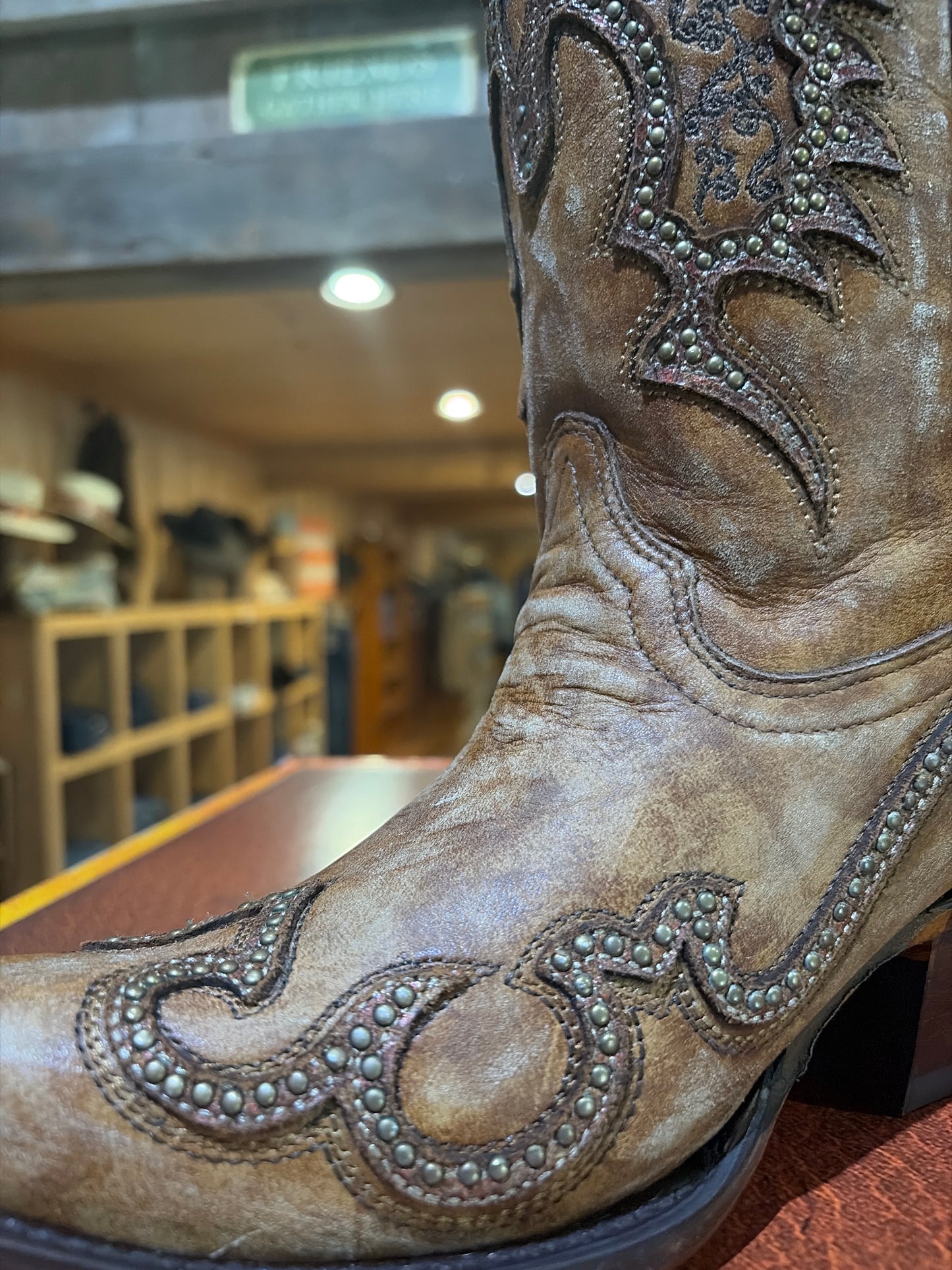 LD Sand Overlay and Embroidery with Studs