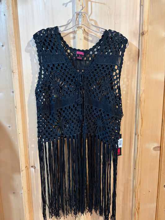 Crochet Vest With Fringe