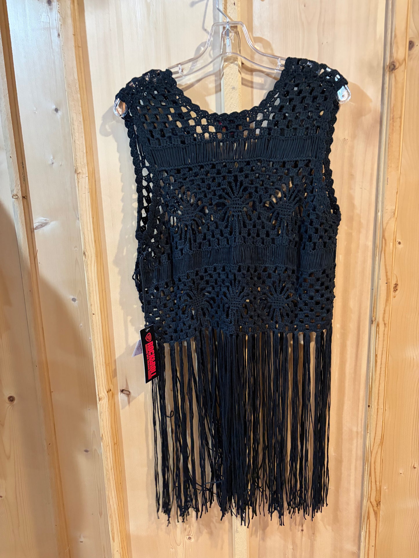 Crochet Vest With Fringe
