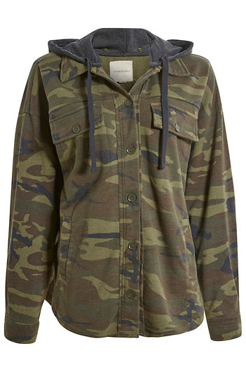 Hooded Camo Shacket