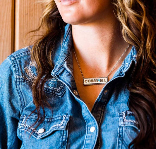 Cowgirl Bar Necklace